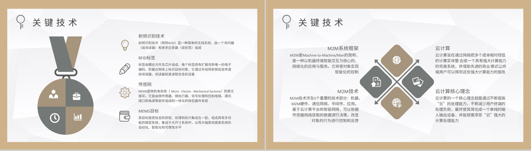 网络信息技术知识学习物联网技术核心内容培训PPT模板-3