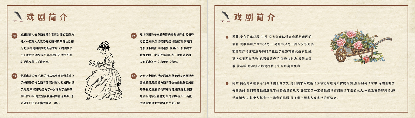 中学生必读文学名著莎士比亚所著戏剧《威尼斯商人》剧本导读学习教师教学备课课件PPT模板-6