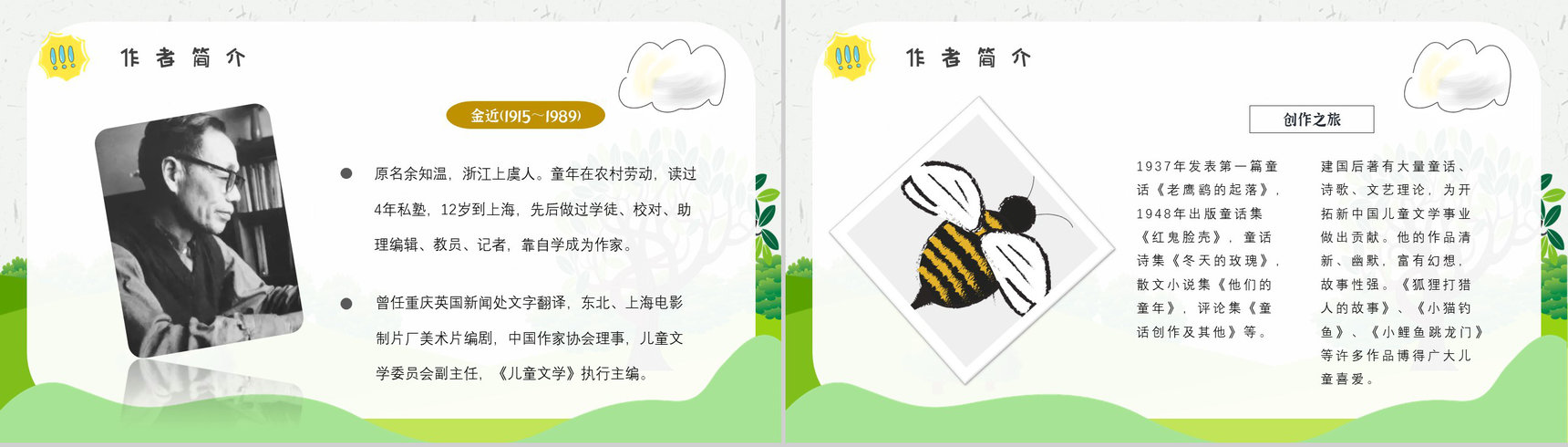 教师备课金近《狐狸打猎人》艺术特色名著知识点梳理PPT模板-4
