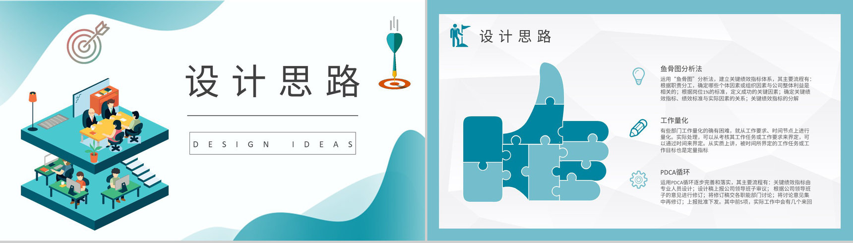 部门工作绩效考核计划方案企业KPI指标管理培训PPT模板-5