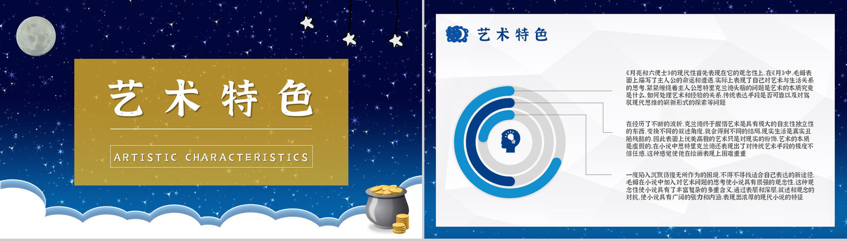 毛姆文学小说著作分享《月亮与六便士》名著导读作品知识点梳理PPT模板-10