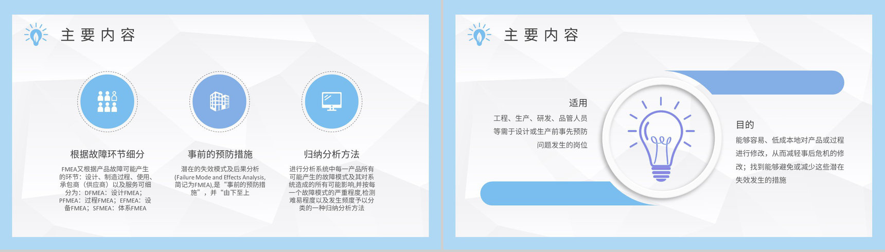 FMEA实践案例分析培训公司产品设计工艺流程介绍PPT模板-5