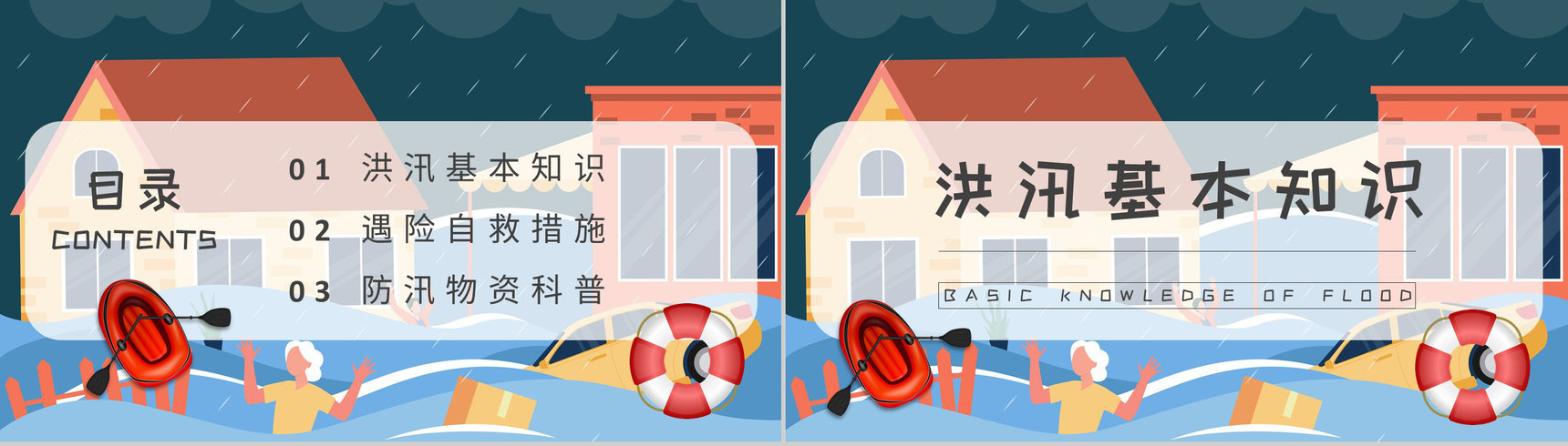 社区居民雨季洪汛安全自救知识普及防洪防汛的措施和方法培训PPT模板-2