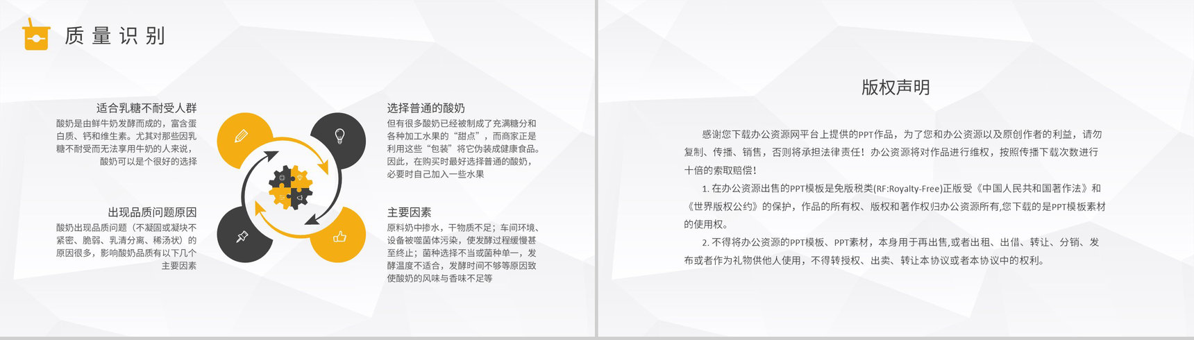 酸奶的营养价值介绍居民经常饮用的好处说明PPT模板-8