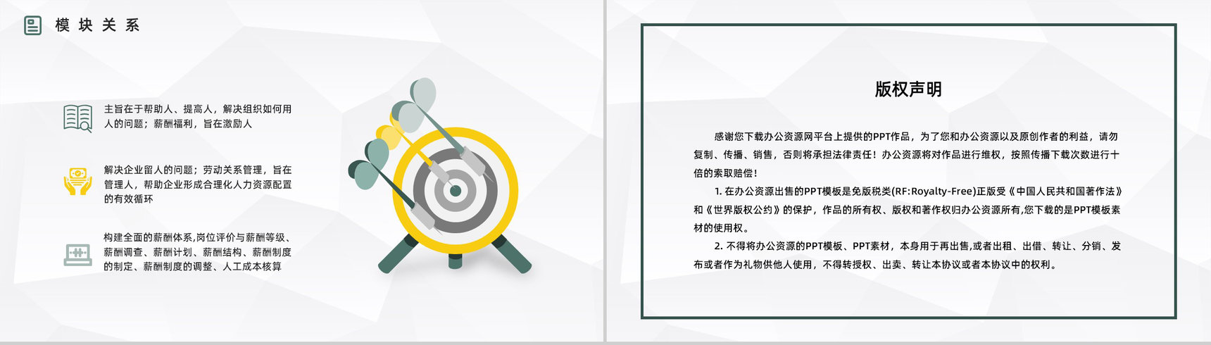 公司部门技能学习人力资源六大板块岗位职责梳理解读基本知识学习讲座PPT模板-11