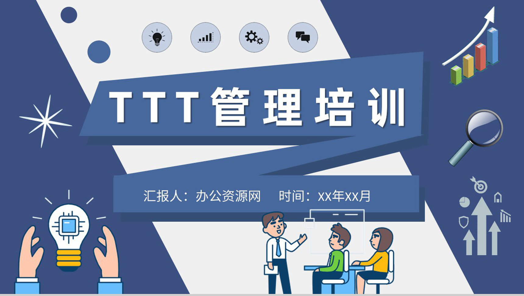 团队TTT项目管理培训主管岗位职责要求PPT模板-1