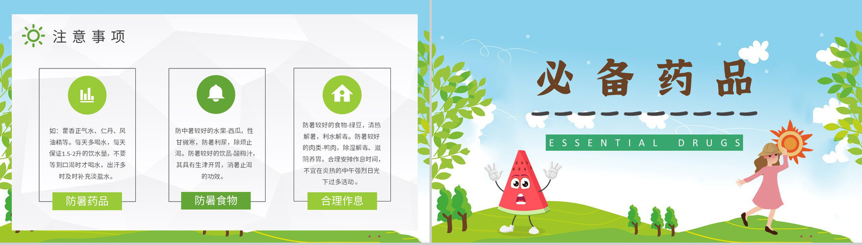 中小学校学生假期防中暑安全教育教案夏季中暑急救措施培训PPT模板-3