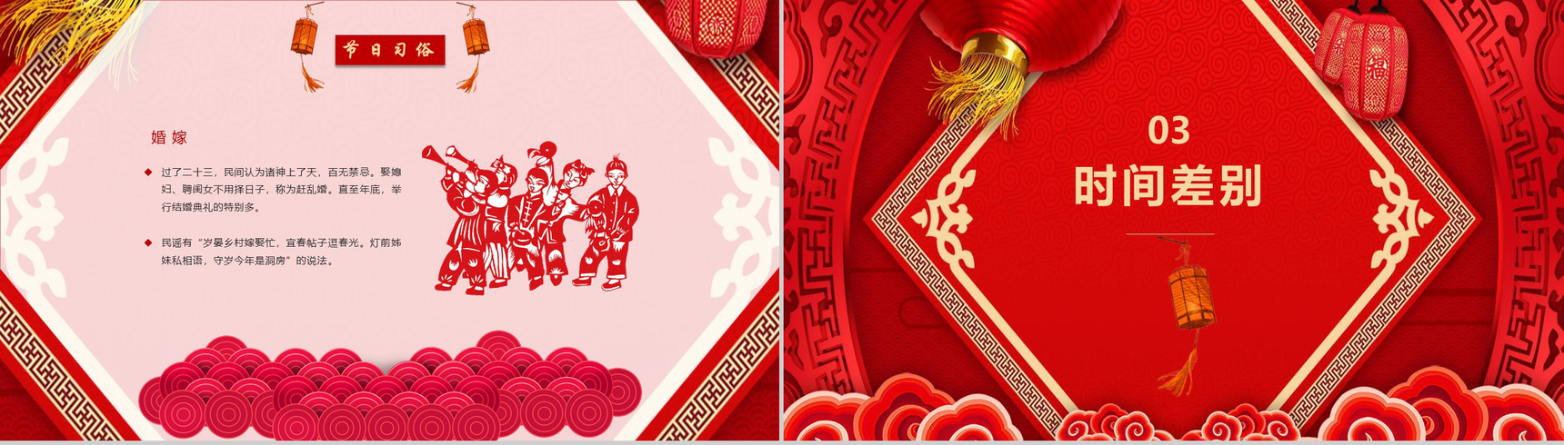 新年小年春节习俗除夕习俗PPT模板-8