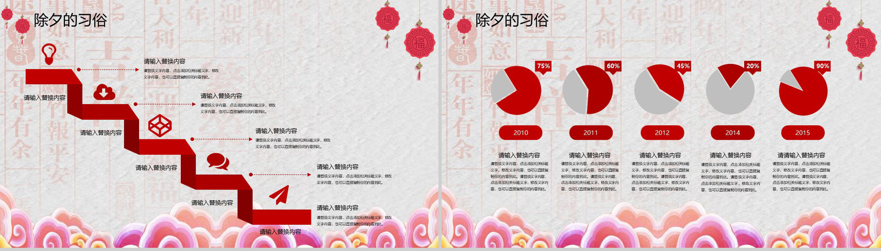 中国风除夕传统文化介绍PPT模板-7