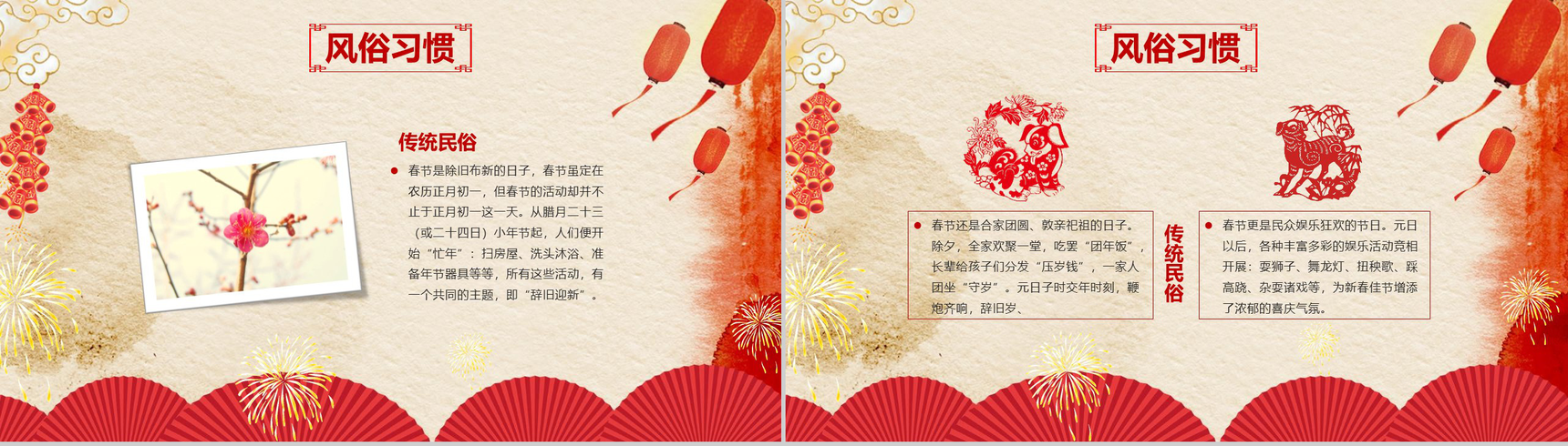弘扬传统文化春节习俗春节庆典PPT模板-6