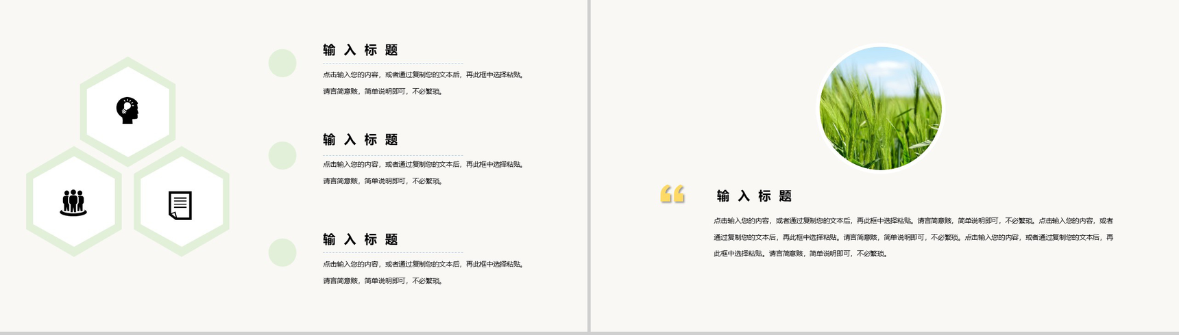 绿色简约清新二十四节气之芒种PPT模板-9