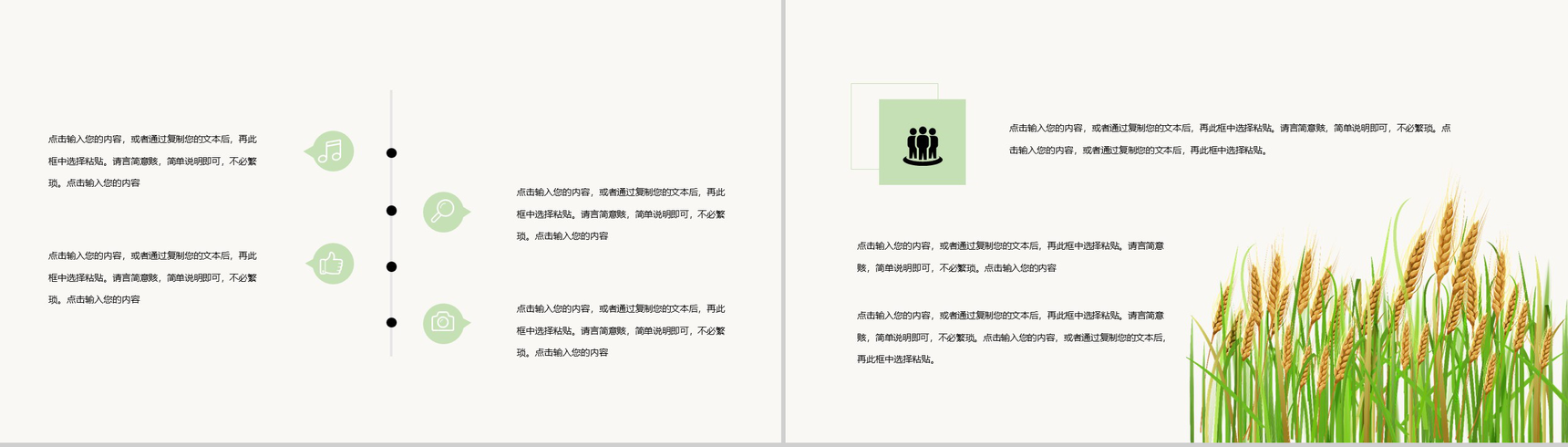 绿色简约清新二十四节气之芒种PPT模板-3