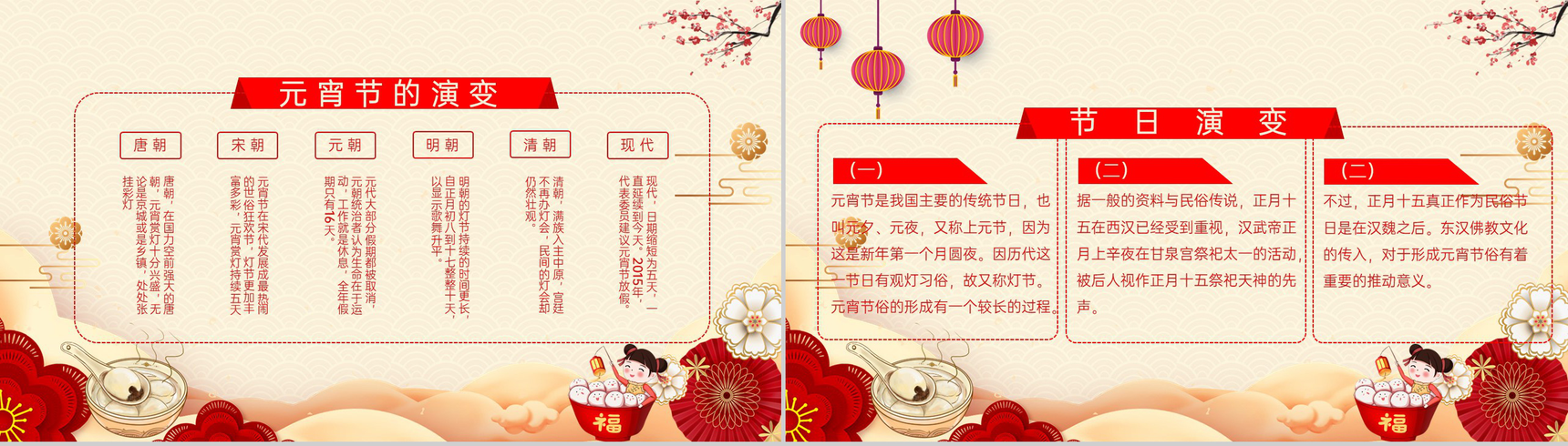 红色中国风喜闹元宵活动主题年会庆典PPT模板-3
