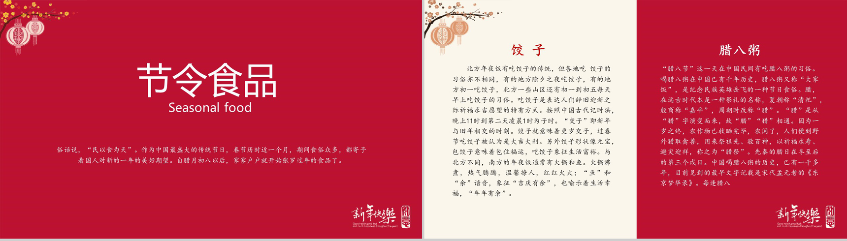 2019猪年欢乐中国年春节来由新春PPT模板-7