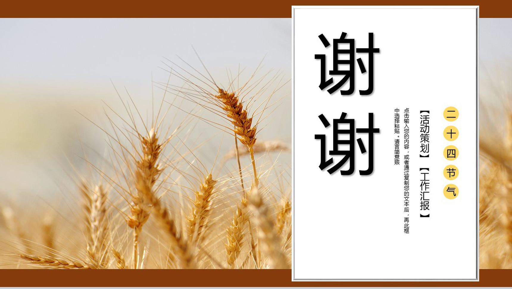 白色简约风芒种习俗介绍PPT模板-11