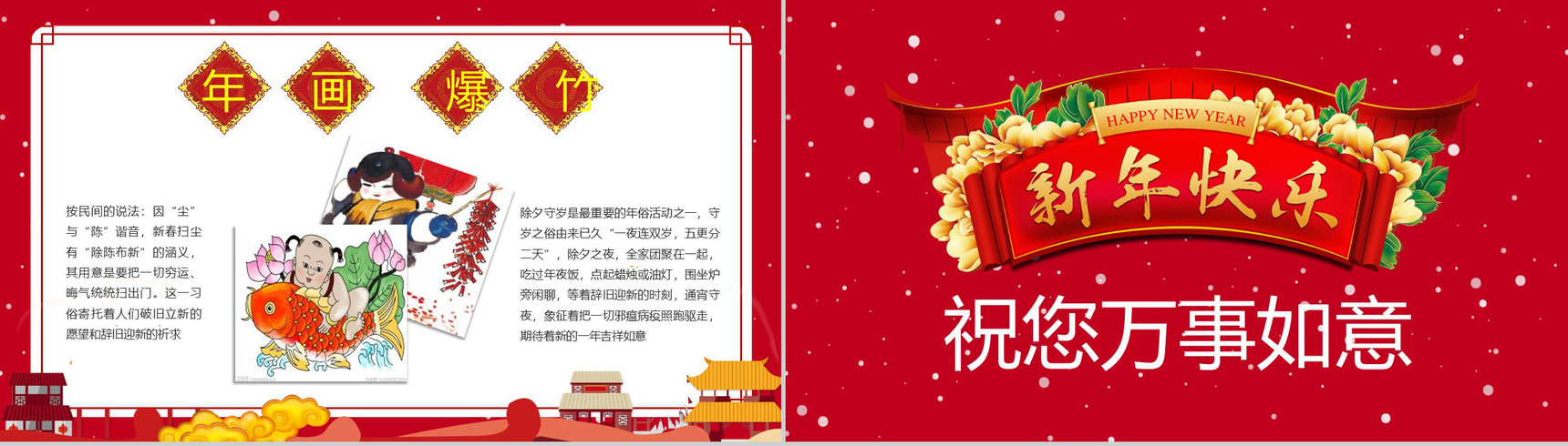 春节习俗文化团聚团圆PPT模板-12