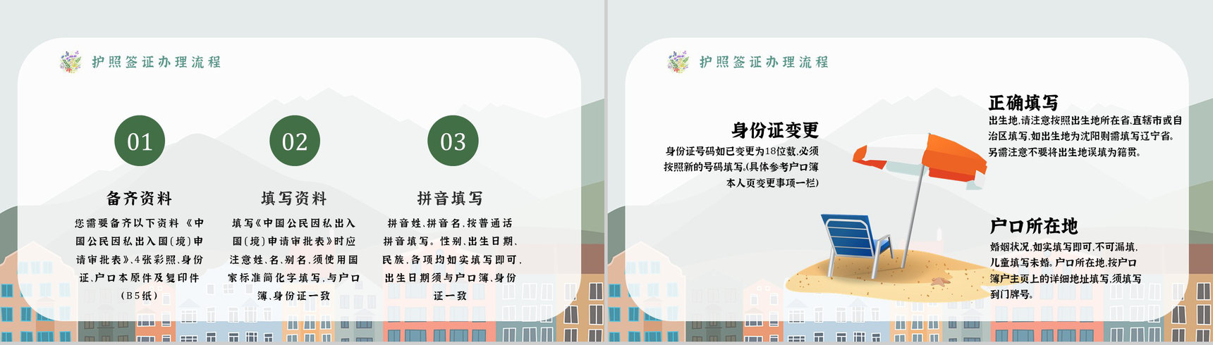 暑假旅行攻略线路推荐经典推荐计划PPT模板-3