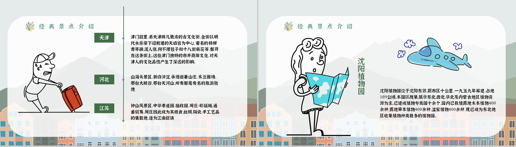 暑假旅行攻略线路推荐经典推荐计划PPT模板-10