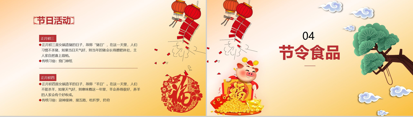 新春如意祝福PPT模板-11