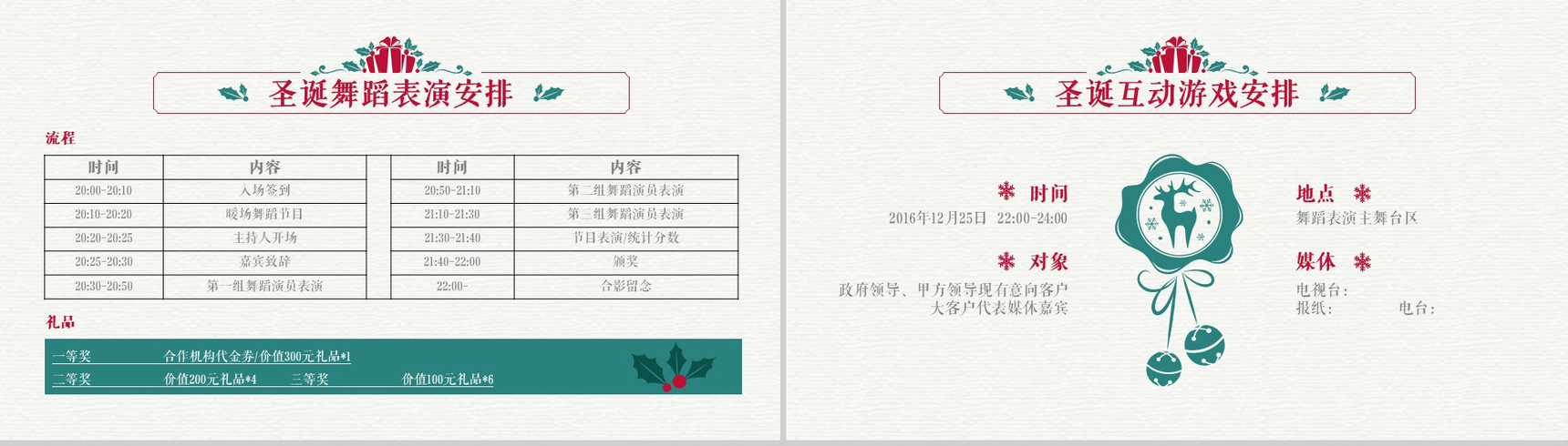 创意时尚精美圣诞节活动方案策划汇报PPT模板-11
