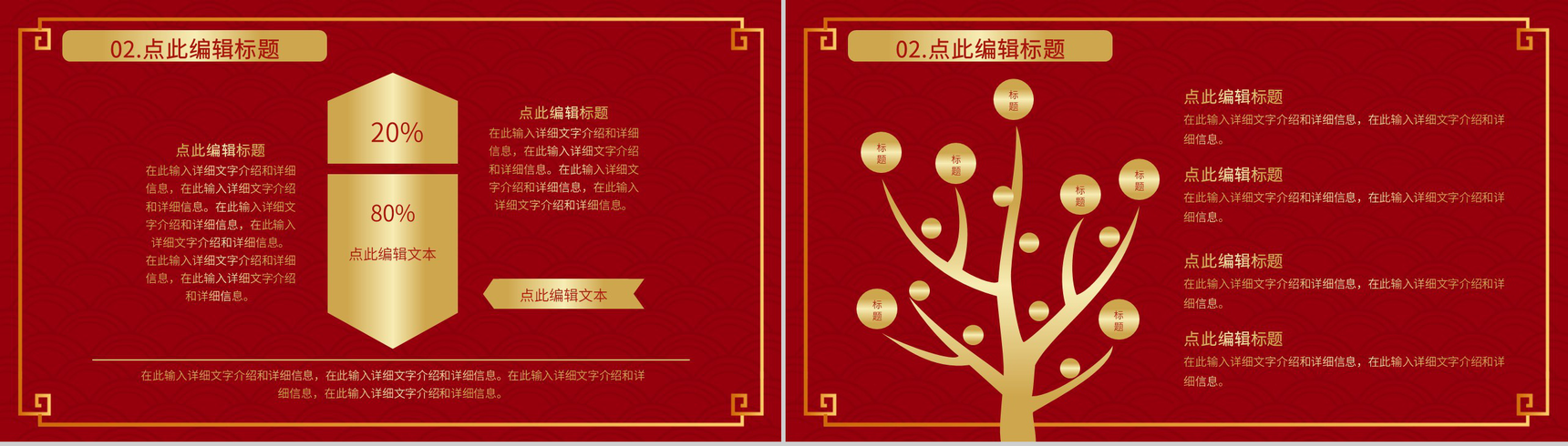 复古风格春节快乐晚会活动策划PPT模板-5