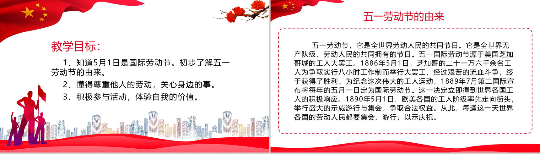 五一劳动节主题班会致敬最美劳动者PPT模板-2