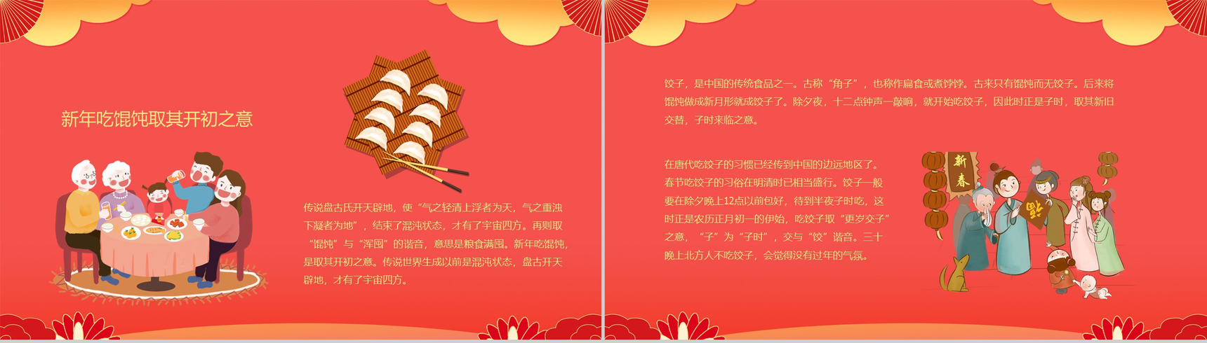 创意中国风除夕之夜除夕传统习俗文化介绍PPT模板-6