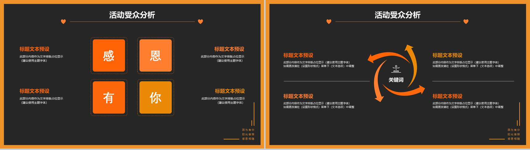 橙黑欧美大气感恩节说明活动策划汇报PPT模板-6
