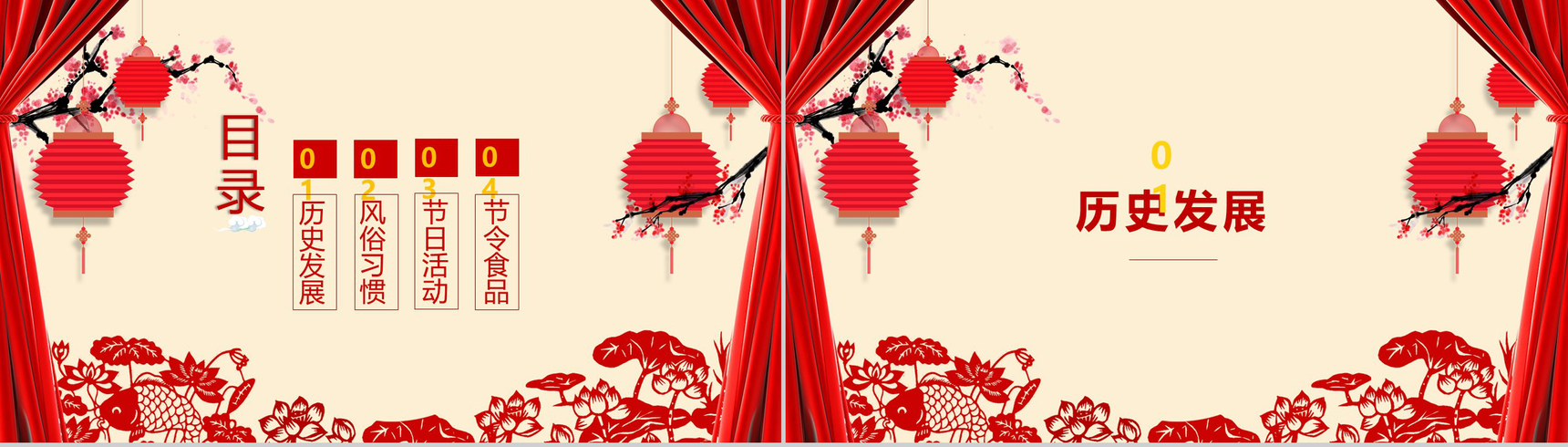 2019猪年除夕节日传统春节习俗知识PPT模板-2