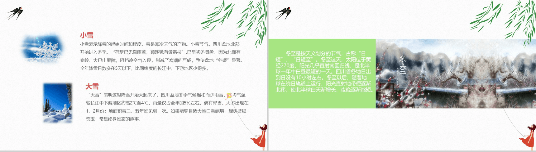 清新唯美学生中华二十四节气教学PPT模板-10