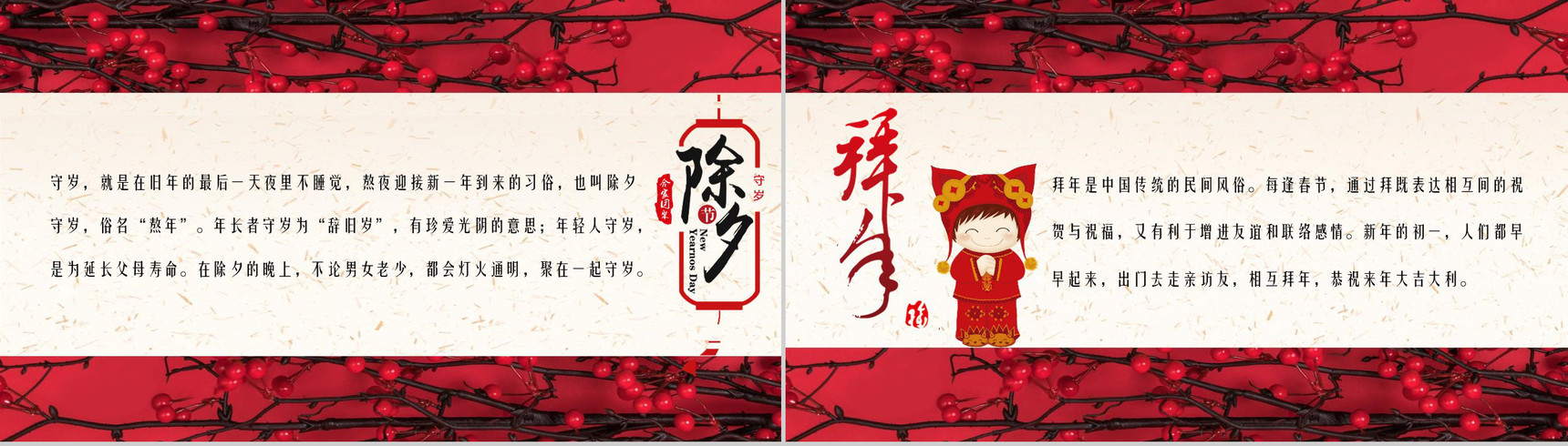春节过大年传统习俗PPT模板-8