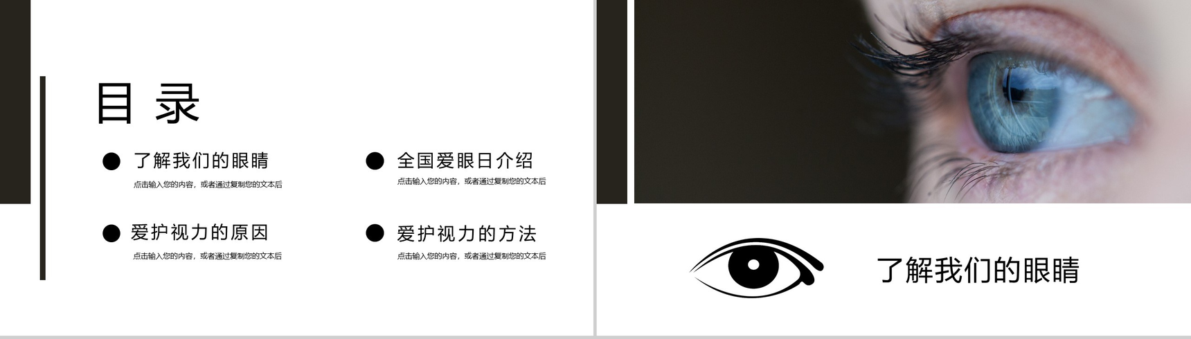 6月6日全国爱眼日爱护眼睛爱眼护眼主题活动PPT模板-2