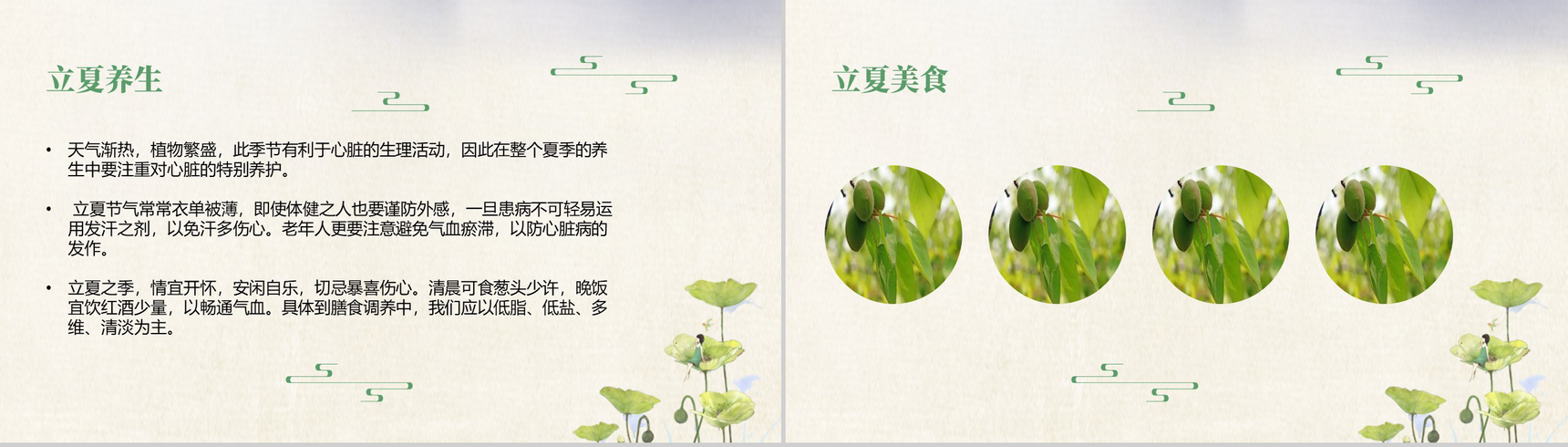 清新简约传统二十四节气之立夏简介PPT模板-6