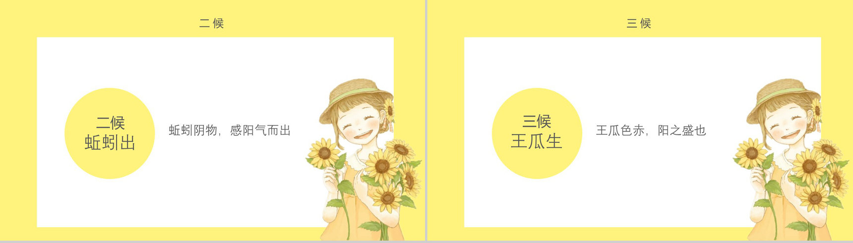 小清新唯美二十四节气立夏讲座PPT模板-5