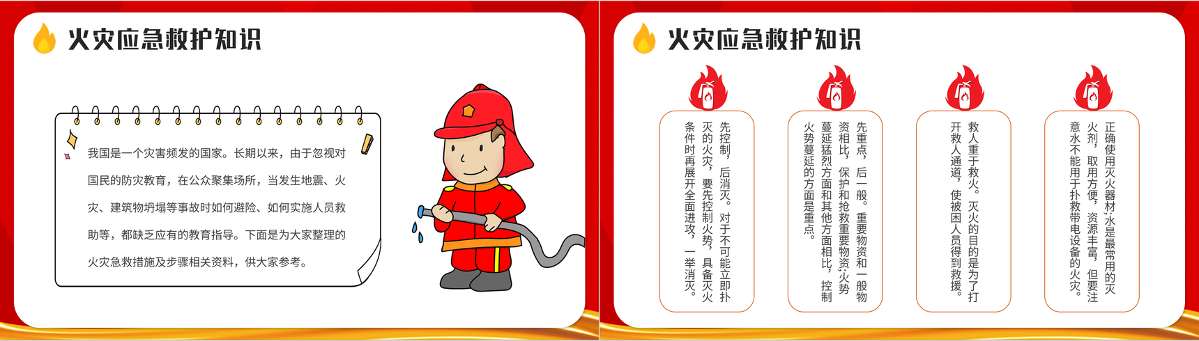 消防安全知识普及防火措施培训教育讲座全国消防日宣传活动策划PPT模板-9