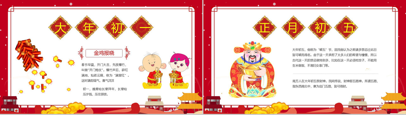 春节习俗文化团聚团圆PPT模板-9