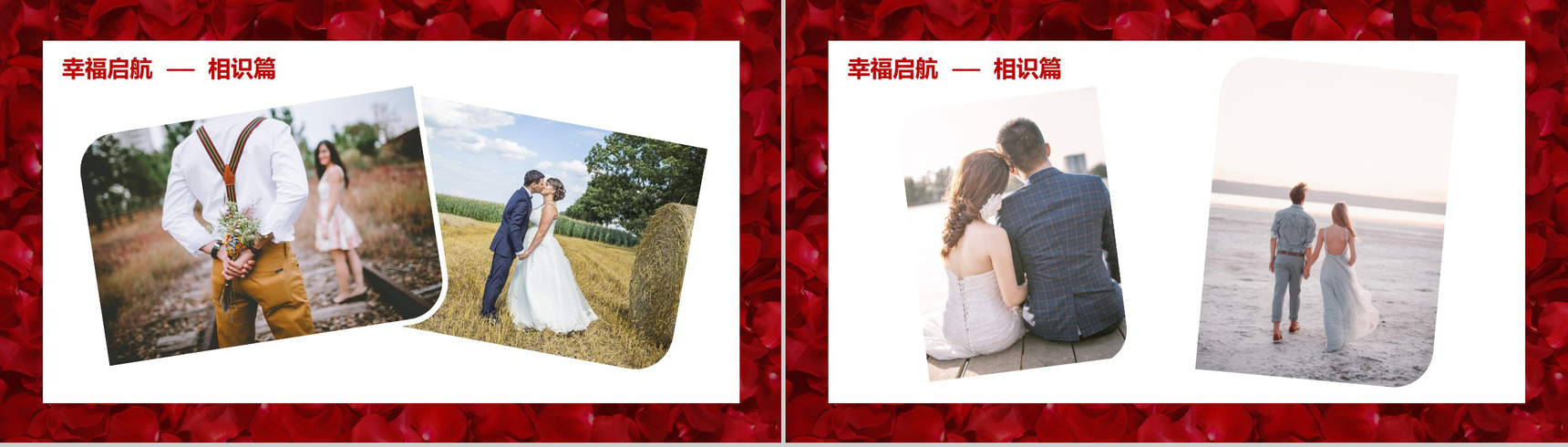 玫瑰浪漫七夕情人节表白相册PPT模板-5