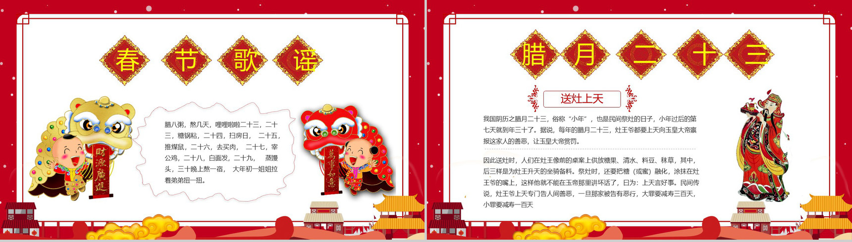 春节习俗文化团聚团圆PPT模板-7