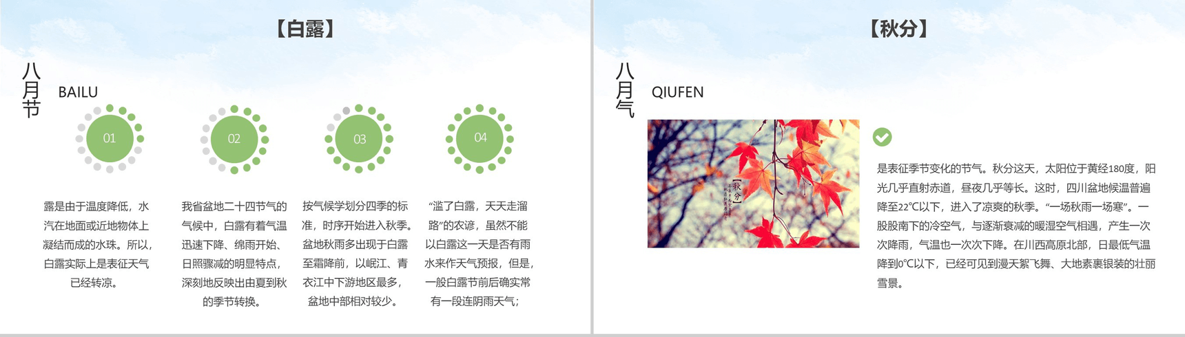 绿色简约大气二十四节气介绍主题班会PPT模板-9