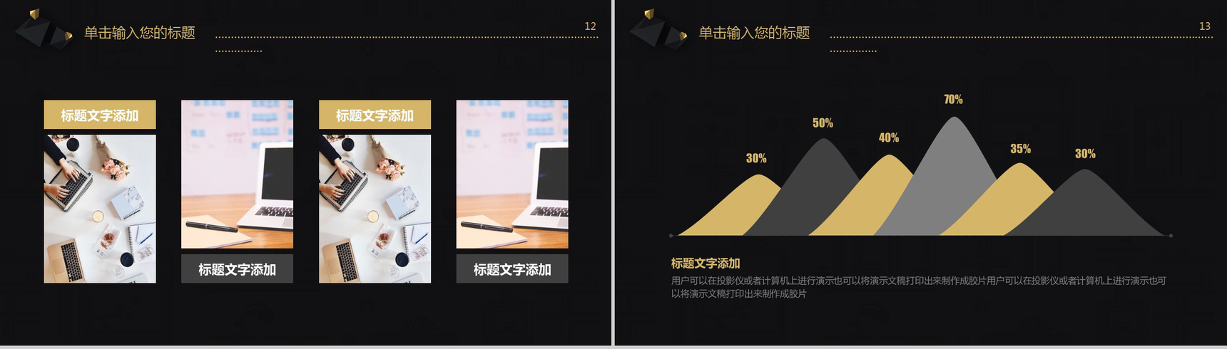 高端黑金辞旧迎新年终汇报个人总结PPT模板-7