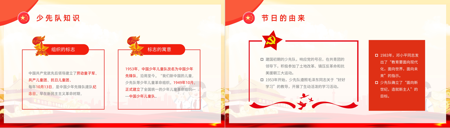 爱学习爱劳动爱祖国少先队建队日入队誓词介绍少先队知识学习PPT模板-4