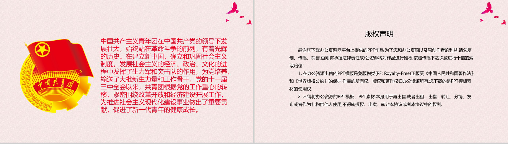 庄严大气共青团团组织团日活动PPT模板-10