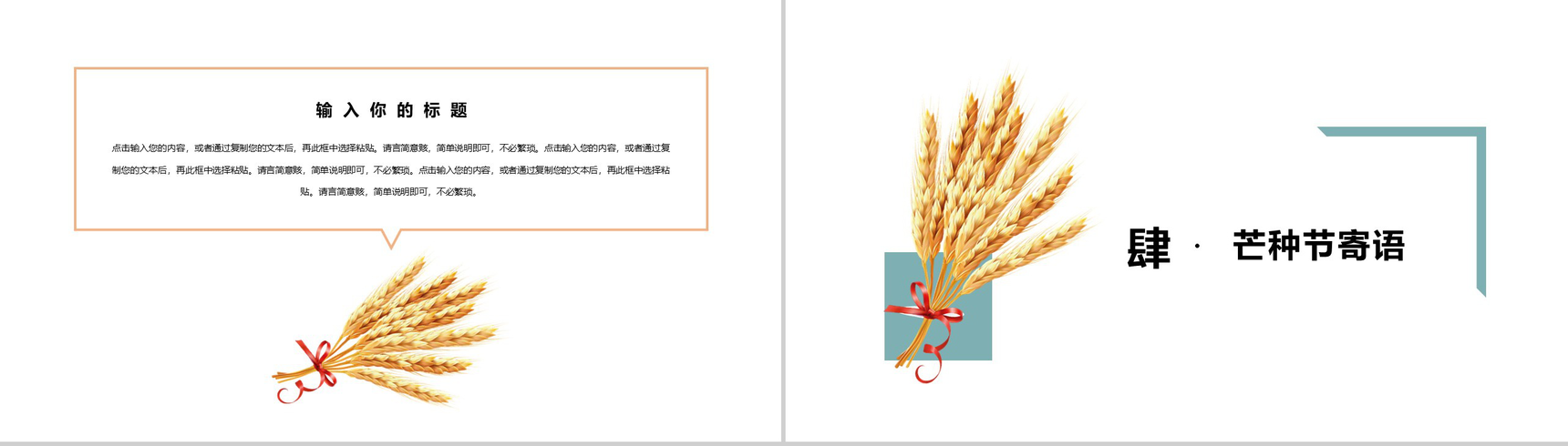 传统二十四节气之芒种PPT模板-8