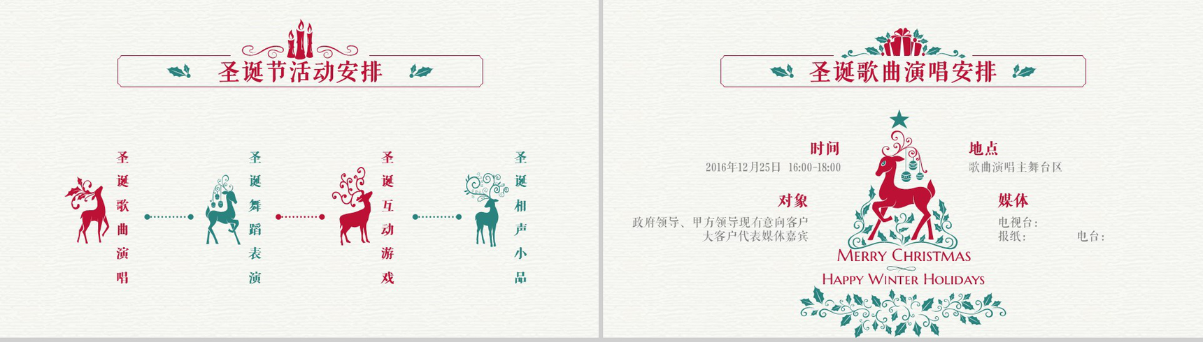 创意时尚精美圣诞节活动方案策划汇报PPT模板-8