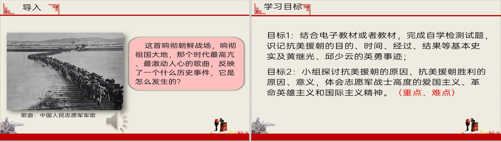 黄色简约宣扬抗美援朝爱国主义革命英雄主义主题教育PPT-2