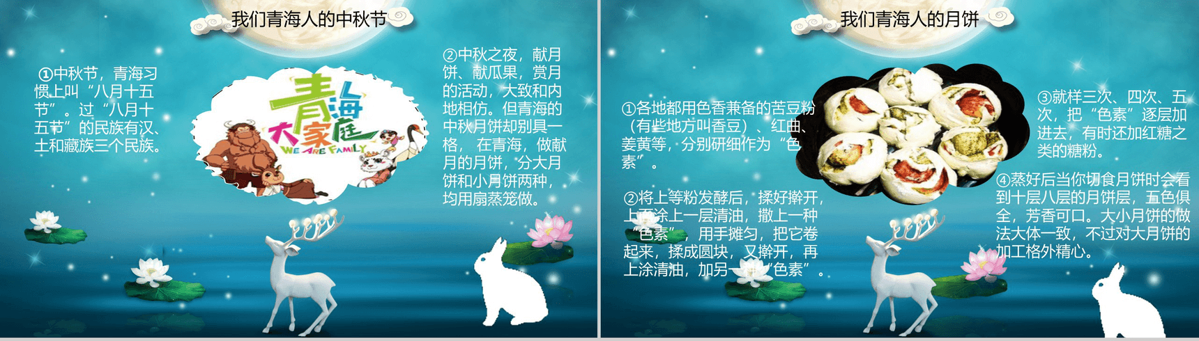 蓝色海洋浪漫中秋节主题班会活动PPT模板-13