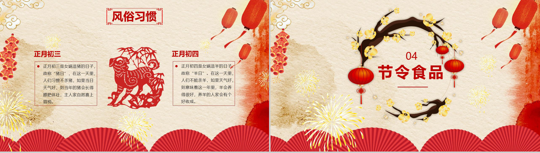 弘扬传统文化春节习俗春节庆典PPT模板-11