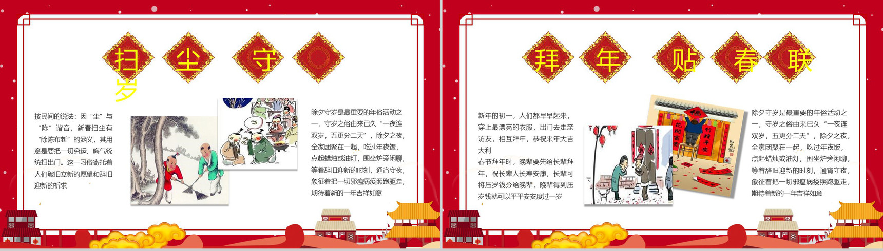 春节习俗文化团聚团圆PPT模板-11
