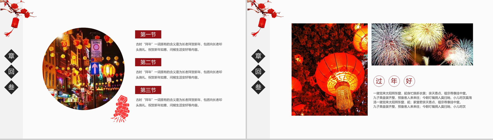 中国传统过年习俗介绍PPT模板-10