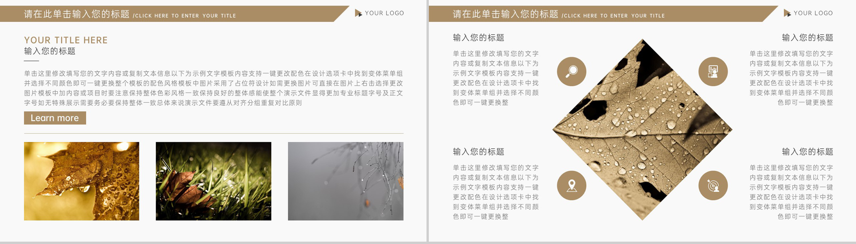 灰色简约中国风二十四节气寒露节气文化介绍PPT模板-9